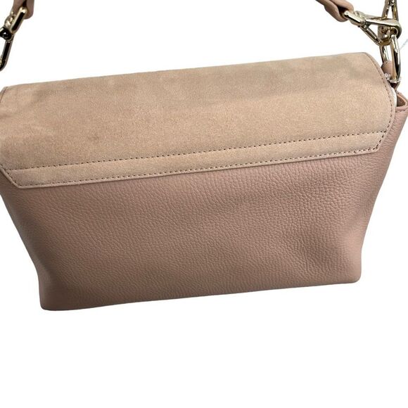 NWT Ted Baker Taupe Padlock Leather Handbag - Picture 11 of 16